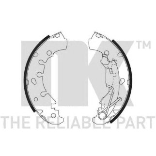 Колодки тормозные барабанные,задние (203,20x38mm) / CITROEN Nemo,FIAT Fiorino,Idea,Panda,Punto,HYUND фото