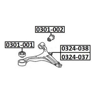 РЫЧАГ ПЕРЕДНИЙ НИЖНИЙ ЛЕВЫЙ фото