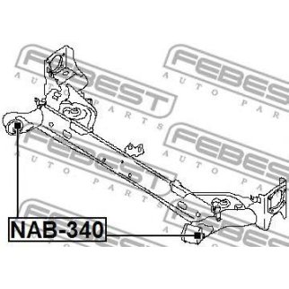 Сайлентблок задней подвески FEBEST NAB-340 фото