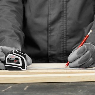 Рулетка Autostop, 3 м х 16 мм, двухкомпонентный корпус, автоматическая фиксация, PRO// Matrix фото 8