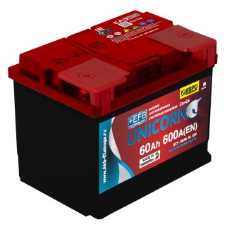 Аккумуляторная батарея UNICORN Red EFB 6СТ 60 обр. 242х175х190 Россия 600А фото
