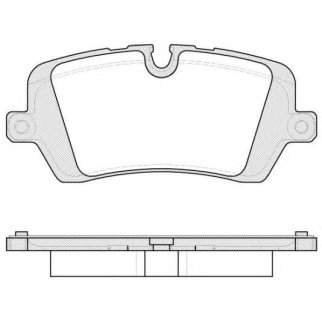 Колодки Land Rover/Range Rover Sport 5.0/3.0TD/4.4TD 12> задние REMSA фото