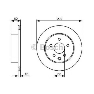 Диск тормозной BOSCH 0 986 479 453 фото