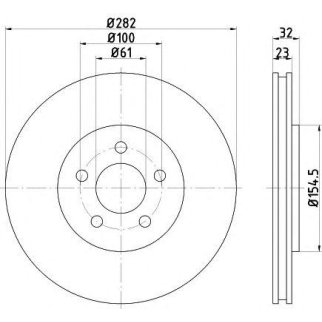 Диск тормозной CHRYSLER STRATUS 2.0 16V, 2.5 LX V6 95-01 с покрытием PRO фото