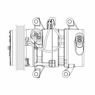 Компрессор кондиц. для а/м Mitsubishi Pajero Sport III (15-)/L200 V (15-) 2.4D (LCAC 1149) фото 3 Компрессор кондиц. для а/м Mitsubishi Pajero Sport III (15-)/L200 V (15-) 2.4D (LCAC 1149) фото 3