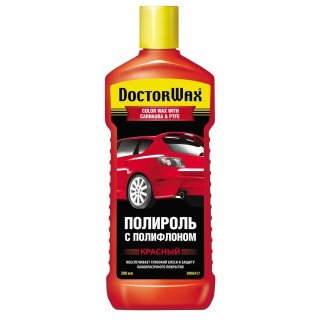 Полироль DOCTOR WAX с тефлоном красная 300мл. фото