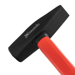 Молоток 600г слесарный фиберглассовая обрезиненная ручка MATRIX фото 3