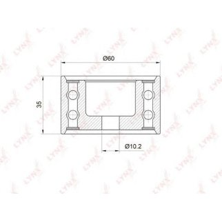 Ролик ГРМ LYNXauto PB3033 фото