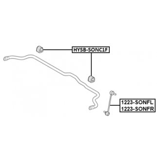 Стойка переднего стабилизатора FEBEST 1223-SONFL фото 2 Стойка переднего стабилизатора FEBEST 1223-SONFL фото 2
