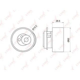 Ролик ГРМ LYNXauto PB1046 фото