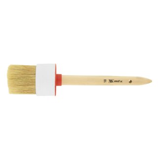 Кисть круглая № 18 (60 мм), натуральная щетина, деревянная ручка MATRIX фото 2