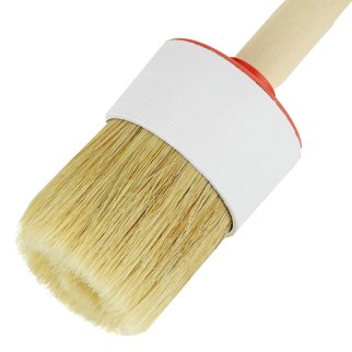 Кисть круглая № 18 (60 мм), натуральная щетина, деревянная ручка MATRIX фото 3