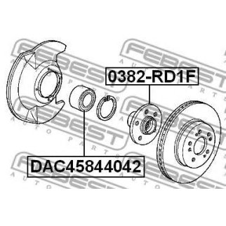 Подшипник ступицы FEBEST DAC45844042 фото
