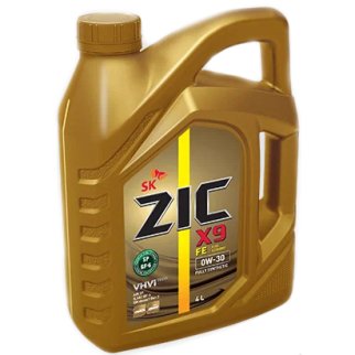 Масло моторное ZIC X9 FE 0W-30 синтетическое 4 л 162683 фото
