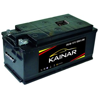 Аккумуляторная батарея KAINAR 6СТ210 L АПЗ (справа+) болт 210K0304 524х239х223 Казахстан фото