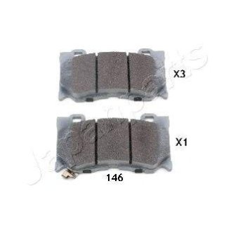 Колодки тормозные Japanparts PA-146AF фото