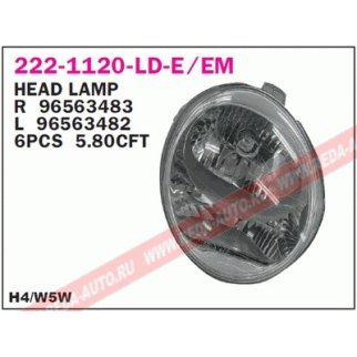 Фара передн прав DAEWOO: MATIZ II 01- фото