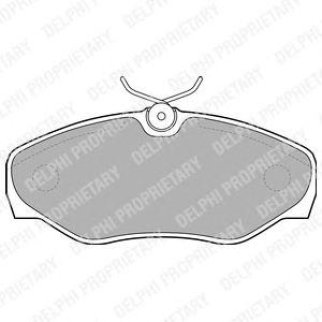 Колодки тормозные передние к-кт DELPHI LP1695 фото