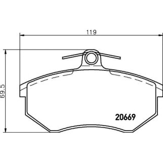 Колодки тормозные передние к-кт TEXTAR 2066921 фото