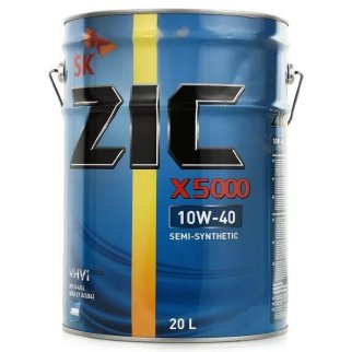 Масло моторное ZIC X5000 10W-40 полусинтетическое 20 л 192658 фото
