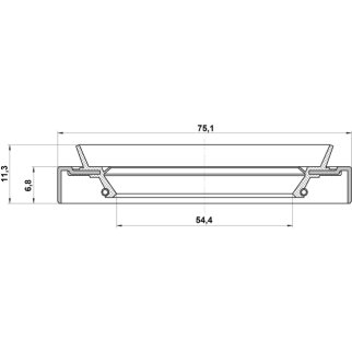 САЛЬНИК СТУПИЧНЫЙ ЗАДНИЙ 56X75X6.8X11.3 TOYOTA CALDINA 1992-2002 фото 2