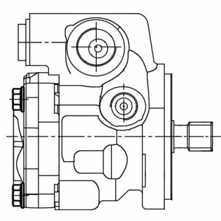 Насос ГУР для а/м ГАЗ 33106 Валдай Cummins ISF3.8 (LPS 0310) фото 4
