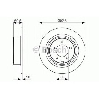 Диск тормозной задний BOSCH 0 986 479 R07 фото