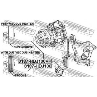 Ролик-натяжитель ручейкового ремня FEBEST 0187-HDJ100HV фото