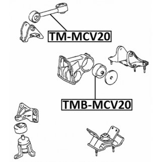 Опора двигателя правая FEBEST TM-MCV20 фото 2 Опора двигателя правая FEBEST TM-MCV20 фото 2