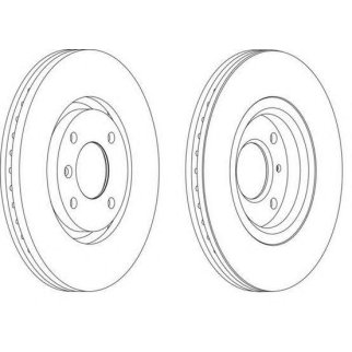 Диск тормозной передний FERODO DDF1152 фото