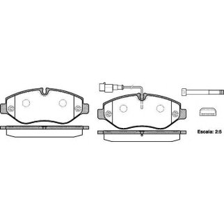 Колодки Nissan Cabstar 28.11/35.13/35.15/45.13/45.15 10.06> передние к-кт Remsa фото