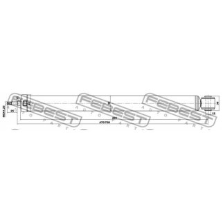 Амортизатор задний FEBEST 21656586R фото