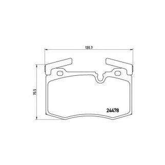 Колодки тормозные передние к-кт Brembo P 06 068 фото