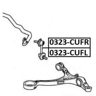 Стойка переднего стабилизатора ASVA 0323-CUFR фото