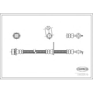 Шланг тормозной CORTECO 19033579 фото