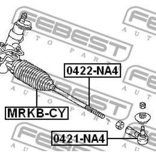 Наконечник рулевой FEBEST 0421-NA4 фото