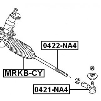 Наконечник рулевой FEBEST 0421-NA4 фото 2