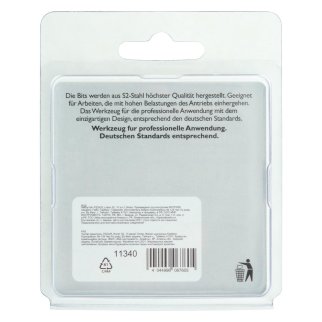 Набор бит РZ2х25 сталь S2, 10шт GROSS фото 6