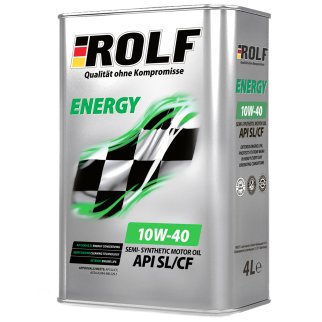 Масло моторное ROLF ENERGY 10W40 SL/CF (пластик) п/синт. 4л** фото