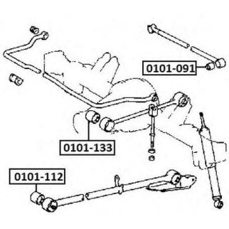 Сайлентблок ASVA 0101-091 фото