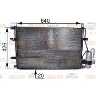 Радиатор кондиционера Hella 8FC 351 037-641 фото 2