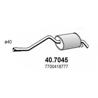 Глушитель основной ASSO 40.7045 фото