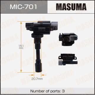 MIC-701_катушка зажигания! Suzuki SX4/Alto/Baleno/Swift/Liana/Jimny/Wagon R+ 1.1-1.6i 95> фото
