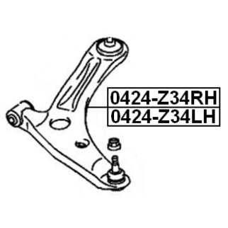 Рычаг передний левый FEBEST 0424-Z34LH фото 2