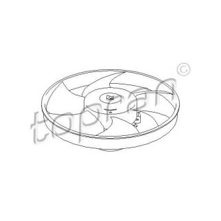 Вентилятор радиатора topran 721524755 фото