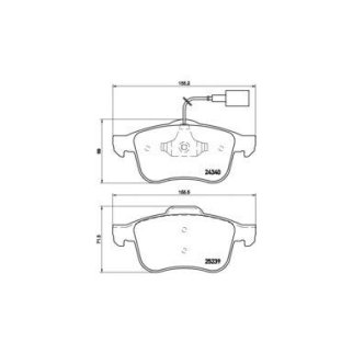 P23132_колодки дисковые передние! Alfa Romeo Giulietta, Dodge Dart 1.4/2.0i/JTDM 10> фото
