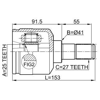 ШРУС внутренний FEBEST 1211-NF фото 2