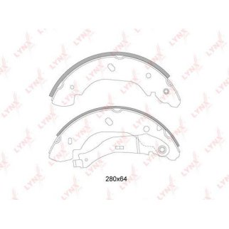 Колодки барабанные к-кт LYNXauto BS-3006 фото