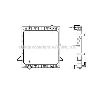 Радиатор основной AVA IV2008 фото