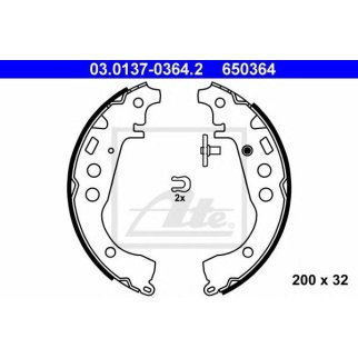 Колодки барабанные к-кт ATE 03.0137-0364.2 фото